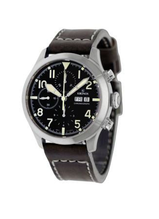 KRONOS PILOT AUTOMATIC CHRONOGRAPH DAY DATE BLACK