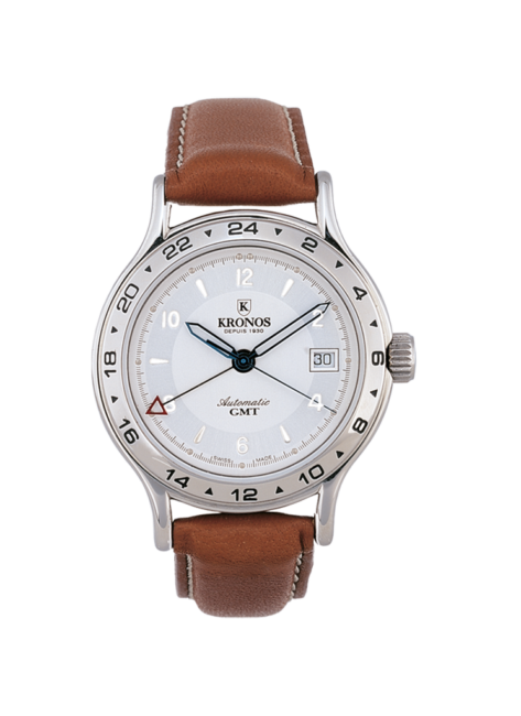 KRONOS FLY AUTOMATIC GMT SILVER