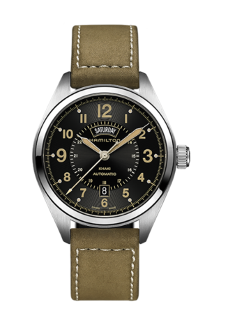 HAMILTON KHAKI FIELD DAY DATE AUTO