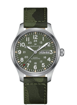 HAMILTON KHAKI FIELD DAY DATE AUTO