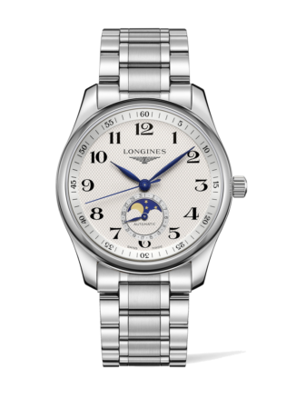 LONGINES THE LONGINES MASTER 40MM COLLECTION SILVER DIAL MOONPHASE AUTOMATIC