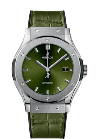 HUBLOT CLASSIC FUSION TITANIUM GREEN 42MM