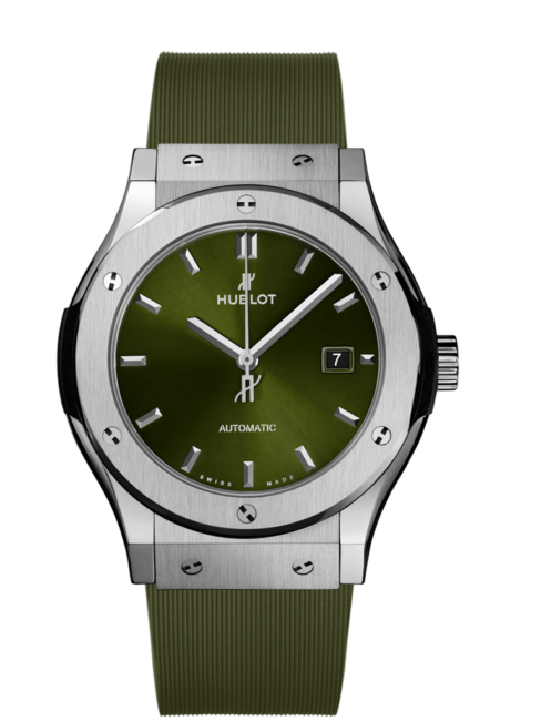 HUBLOT CLASSIC FUSION TITANIUM GREEN 42MM