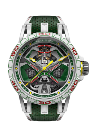 ROGER DUBUIS EXCALIBUR SPIDER MONOBALANCIER HURACAN MCF BLANCA 45MM